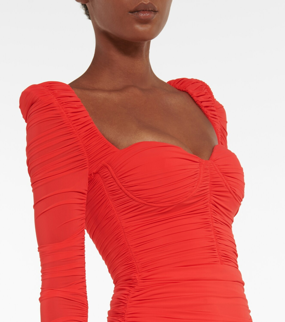 alex perry stanton ruched sweetheart cup dress ALEX PERRY Stanton Ruched Sweetheart Cup Dress in black US4