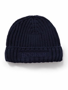 Bogner - Conrad Logo-Embroidered Ribbed Virgin Wool-Blend Beanie