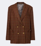 Blazé Milano Nightbreak checked virgin wool blazer