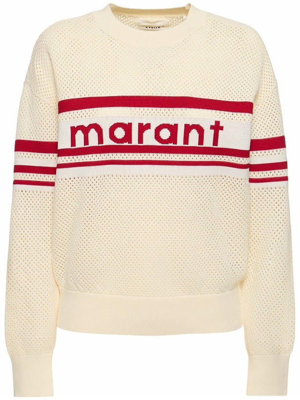 Photo: MARANT ETOILE Arwen Logo Cotton Blend Sweater