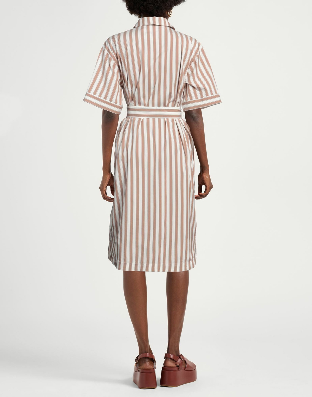 Peserico Womens Midi dress Camel