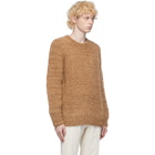 PRESIDENTs Brown Alpaca Hand-Knit Sweater