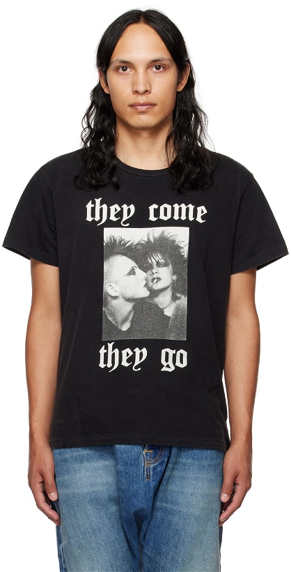 Photo: R13 Black 'They Come They Go' T-Shirt