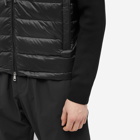 Moncler Men's Hooded Down Knit Jacket in Black