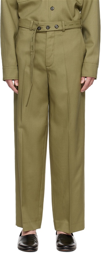 Photo: Róhe Green Belted Trousers