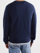 A.P.C. - Otis Logo-Embroidered Cotton Sweater - Blue