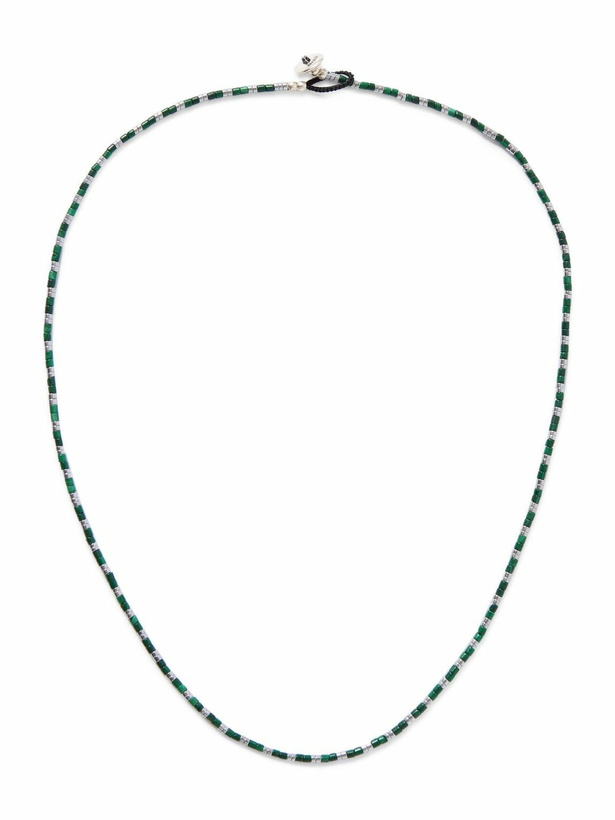Photo: Mikia - Malachite, Hematite and Silver Beaded Necklace