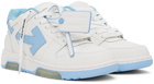 Off-White White & Blue Out Of Office Sneakers