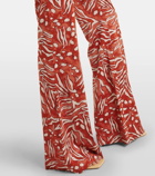 Diane von Furstenberg Brooklyn jersey flared pants