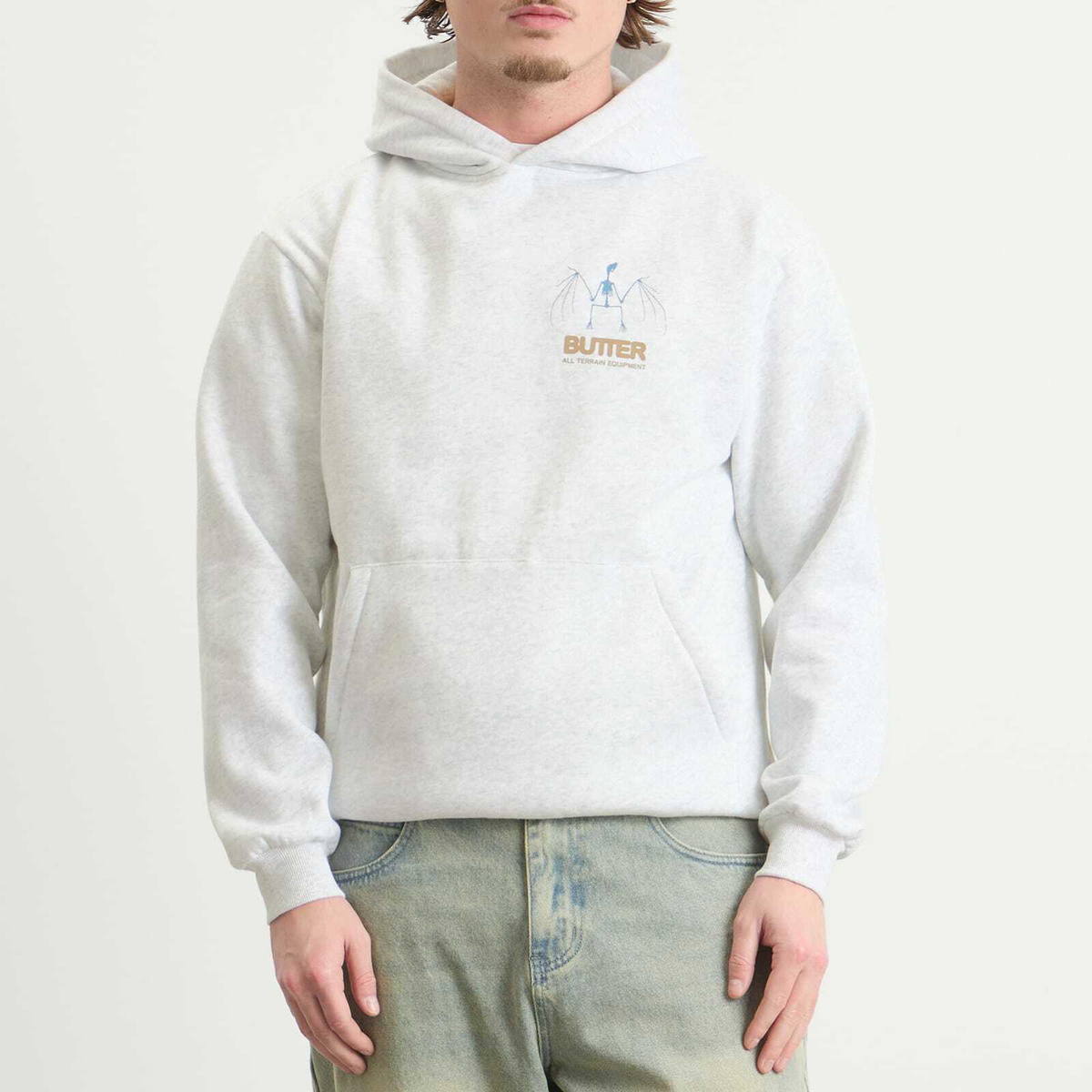 Butter Goods Men's Nocturnal Hoodie in Ash
