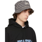 Stussy Beige Plaid Basic Bucket Hat