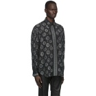 Givenchy Black and Grey Jewelry Printed Shirt