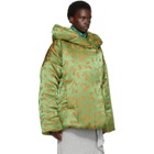 Dries Van Noten Green & Orange Floral Jacket