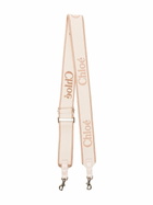 Chloé Neutral Logo-Embroidered Adjustable Strap