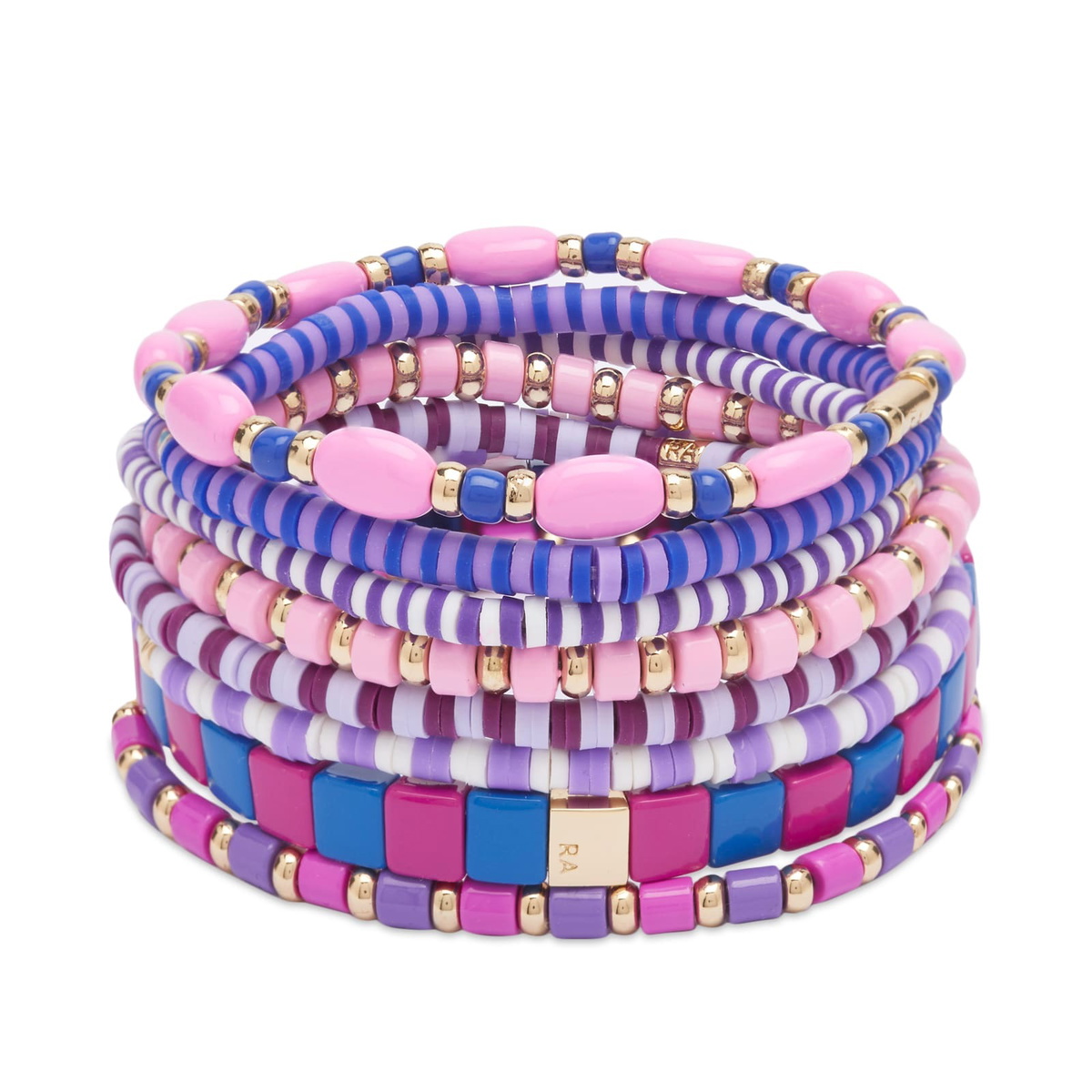 Roxanne Assoulin Women's Colour Therapy Bracelets Set in Purple 