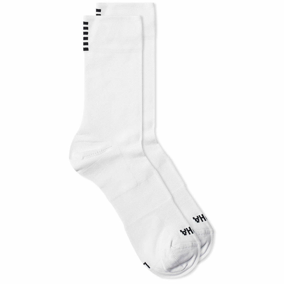 Rapha Men's Pro Team Regular Sock in White/Black Rapha