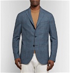 Boglioli - Blue K-Jacket Slim-Fit Unstructured Prince of Wales Checked Wool Blazer - Men - Blue