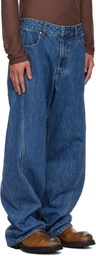 Eckhaus Latta Blue Bend Jeans