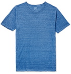 120% - Slub Linen T-Shirt - Blue