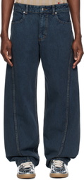 Eckhaus Latta Blue Bend Jeans