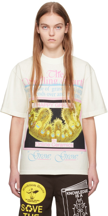 Photo: Online Ceramics White 'The Smiling Earth' T-Shirt