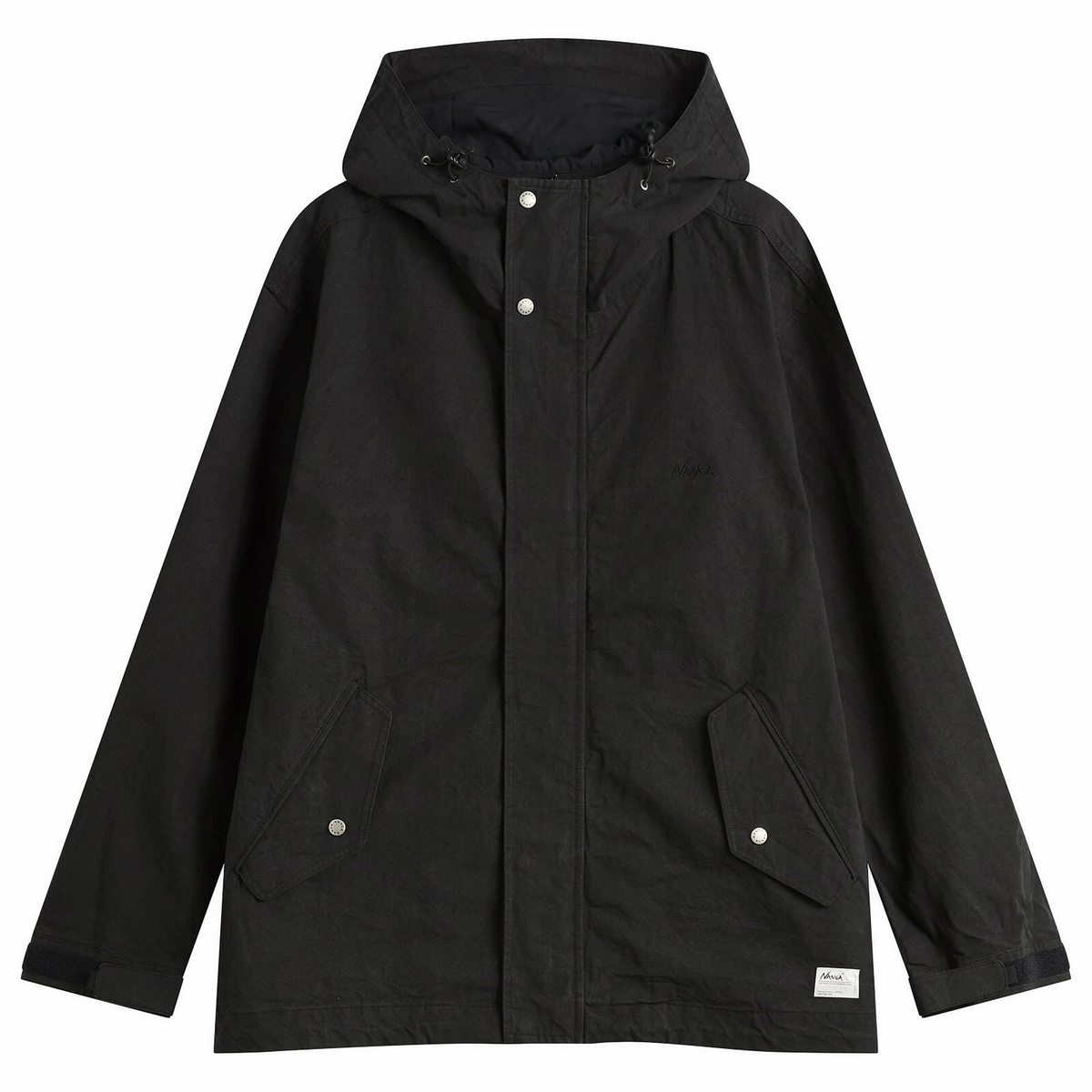 NANGA Men's Dry Cotton Field Short Parka Jacket in Black