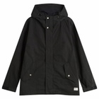 NANGA Men's Dry Cotton Field Short Parka Jacket in Black
