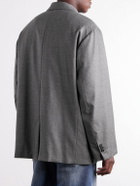 ssstein - Oversized Wool-Blend Flannel Blazer - Gray