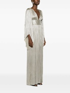 Maria Lucia Hohan Grey Harlow Draped Silk Maxi Dress
