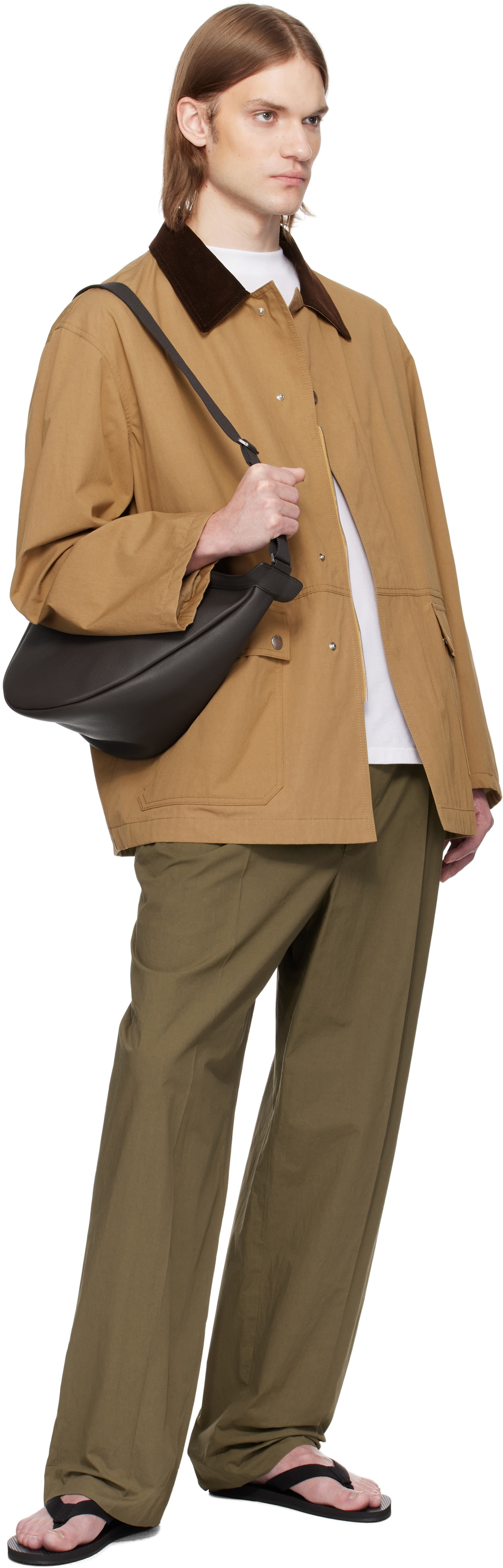 The Row Brown Large Slouchy Banana Bag