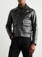 Stòffa - Plongé Leather Jacket - Brown