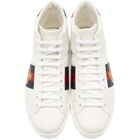 Gucci White Bee New Ace High-Top Sneakers
