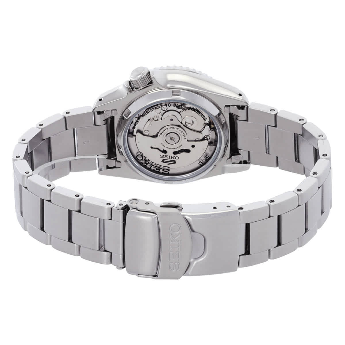 Seiko Seiko 5 Automatic Orange Dial Unisex Watch SRPK35