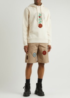 Moncler Genius 1 Moncler JW Anderson Hooded Cotton Sweatshirt Ecru