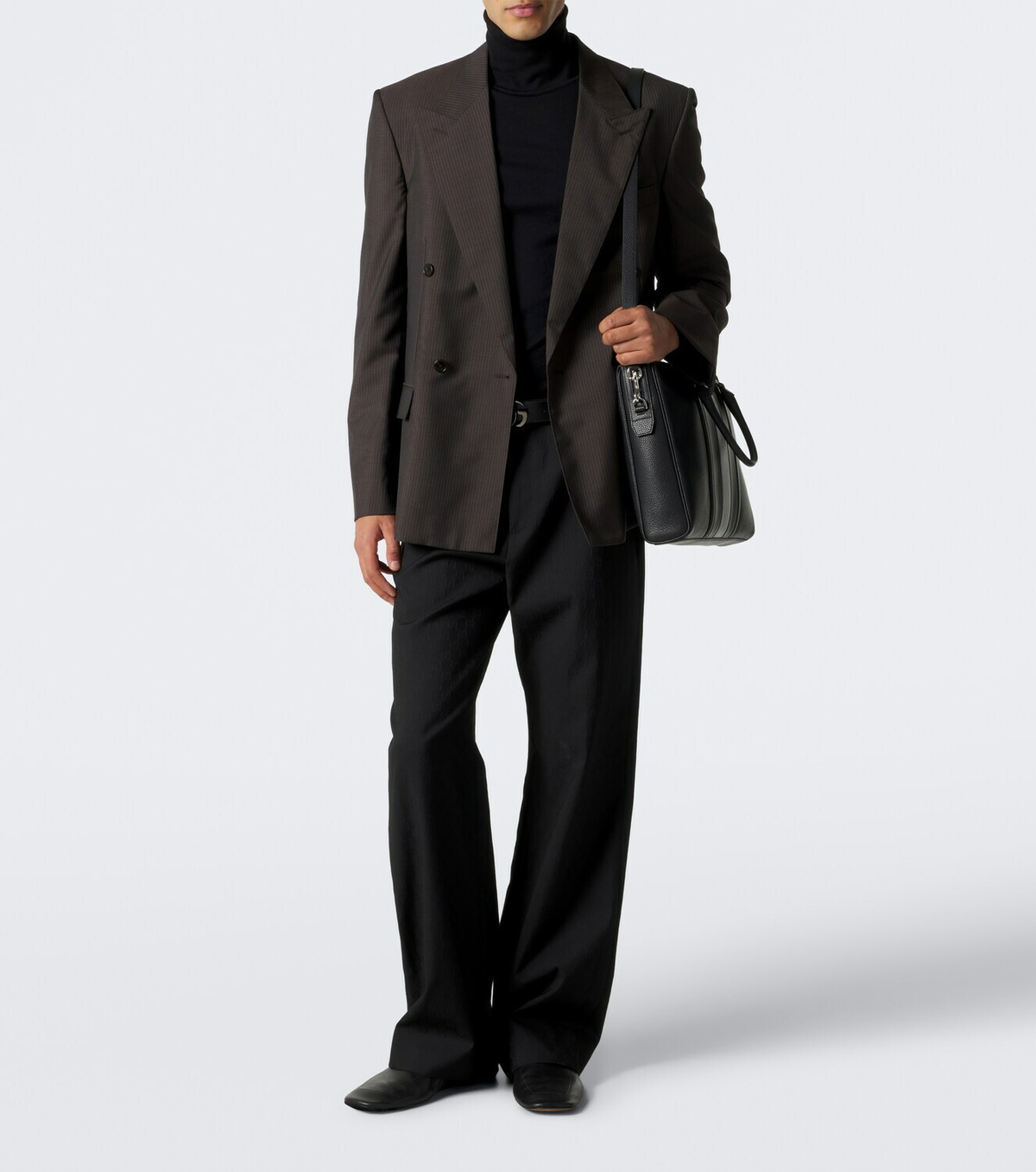 Gucci Web Trademark Medium leather briefcase