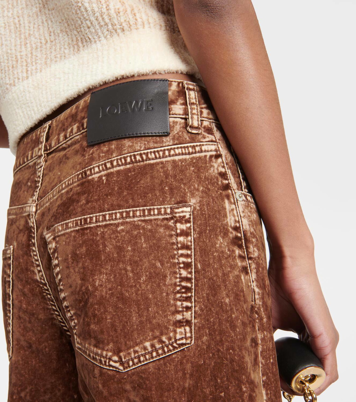 Loewe 25 Straight Wide-leg Jeans Cotton