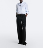 The Row Gavina cotton chambray shirt