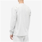Patta Men's Long Sleeve Basic Pocket T-Shirt in Melange Grey