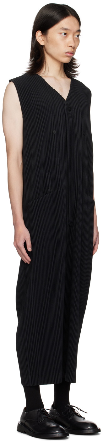 HOMME PLISSÉ ISSEY MIYAKE Black Pleats Bottoms 1 Jumpsuit