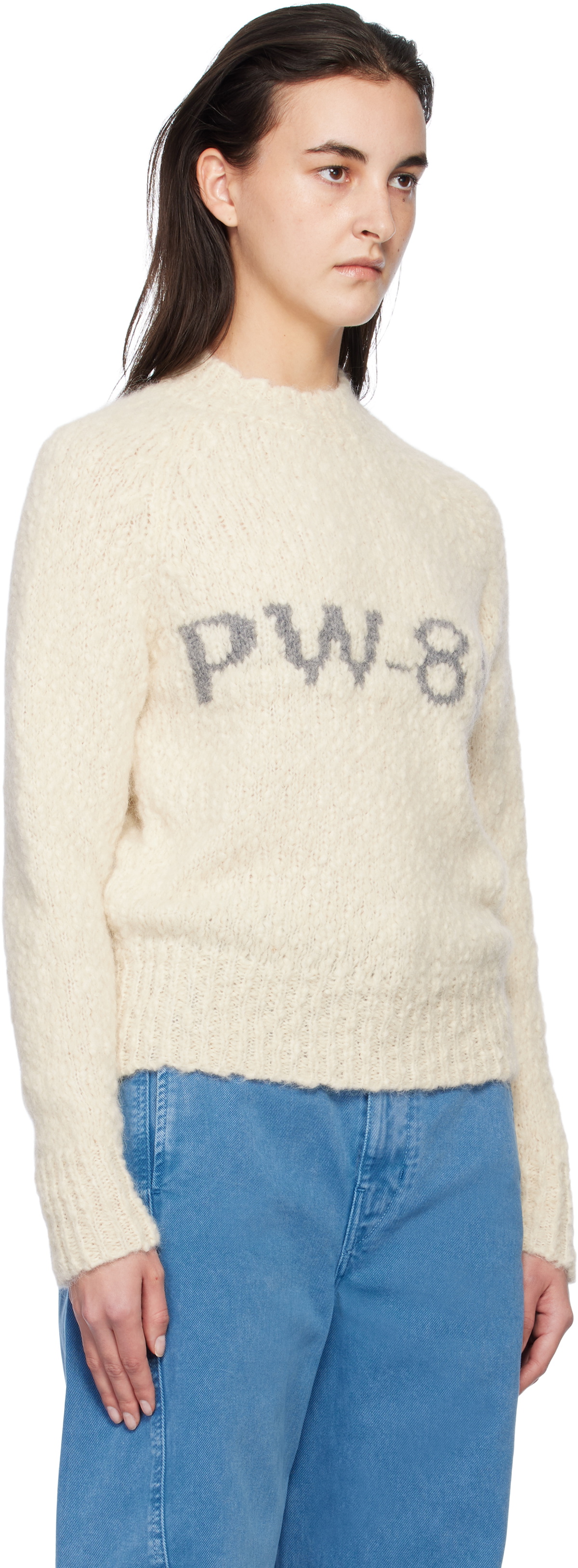 PALOMA WOOL ニット/ off white / XLサイズ Paloma Wool Off-White Solo Sweater Paloma Wool