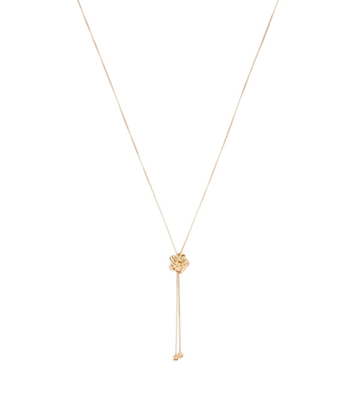 Photo: Bottega Veneta Knot gold-plated silver necklace