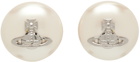 Vivienne Westwood Silver Pearl Emmylou Earrings