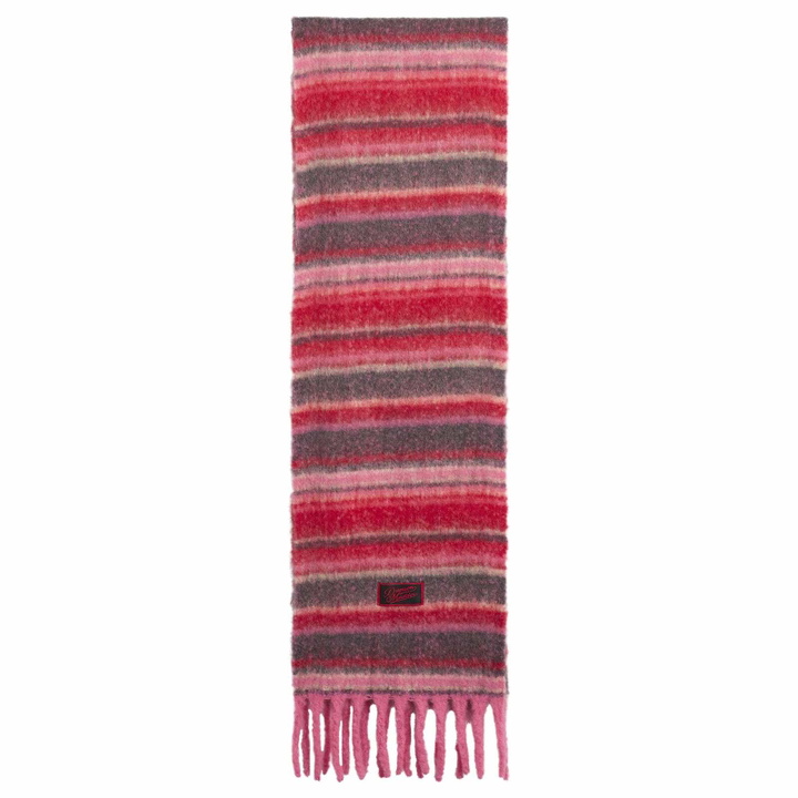 Photo: Damson Madder Women's DM Fluffy Scarf in Pink 