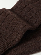 Zegna - Ribbed Cashmere-Blend Socks