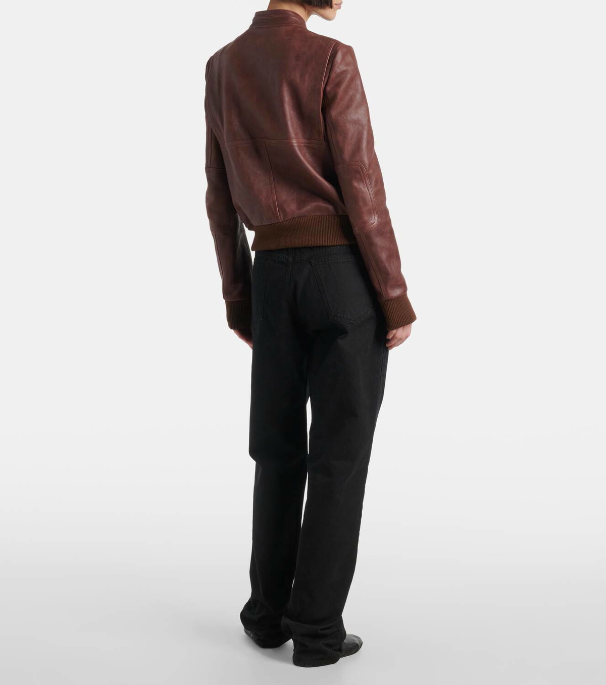 The Row Bader leather jacket