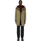 Yves Salomon Khaki Down Gabardine Jacket