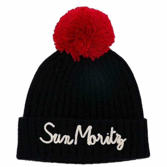 MC2 Saint Barth Hat With Pompon And Sun Moritz Embroidery