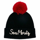 MC2 Saint Barth Hat With Pompon And Sun Moritz Embroidery