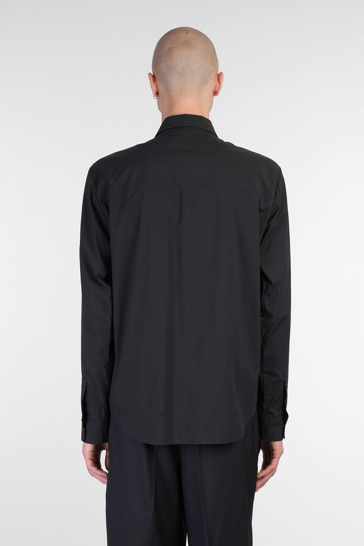 Aspesi Arch Shirt In Black Cotton