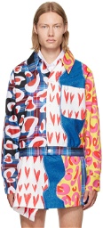 Charles Jeffrey Loverboy Multicolor Fred Perry Edition Patchwork Jacket